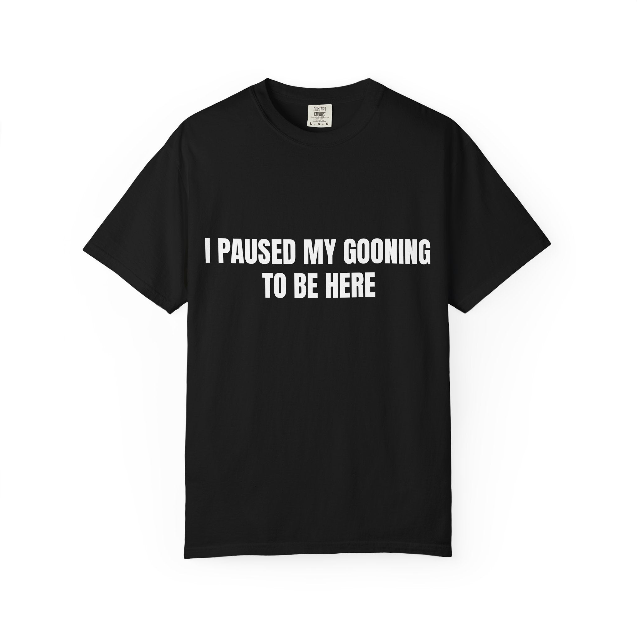 "I Paused My Gooning" To Be Here T-Shirt