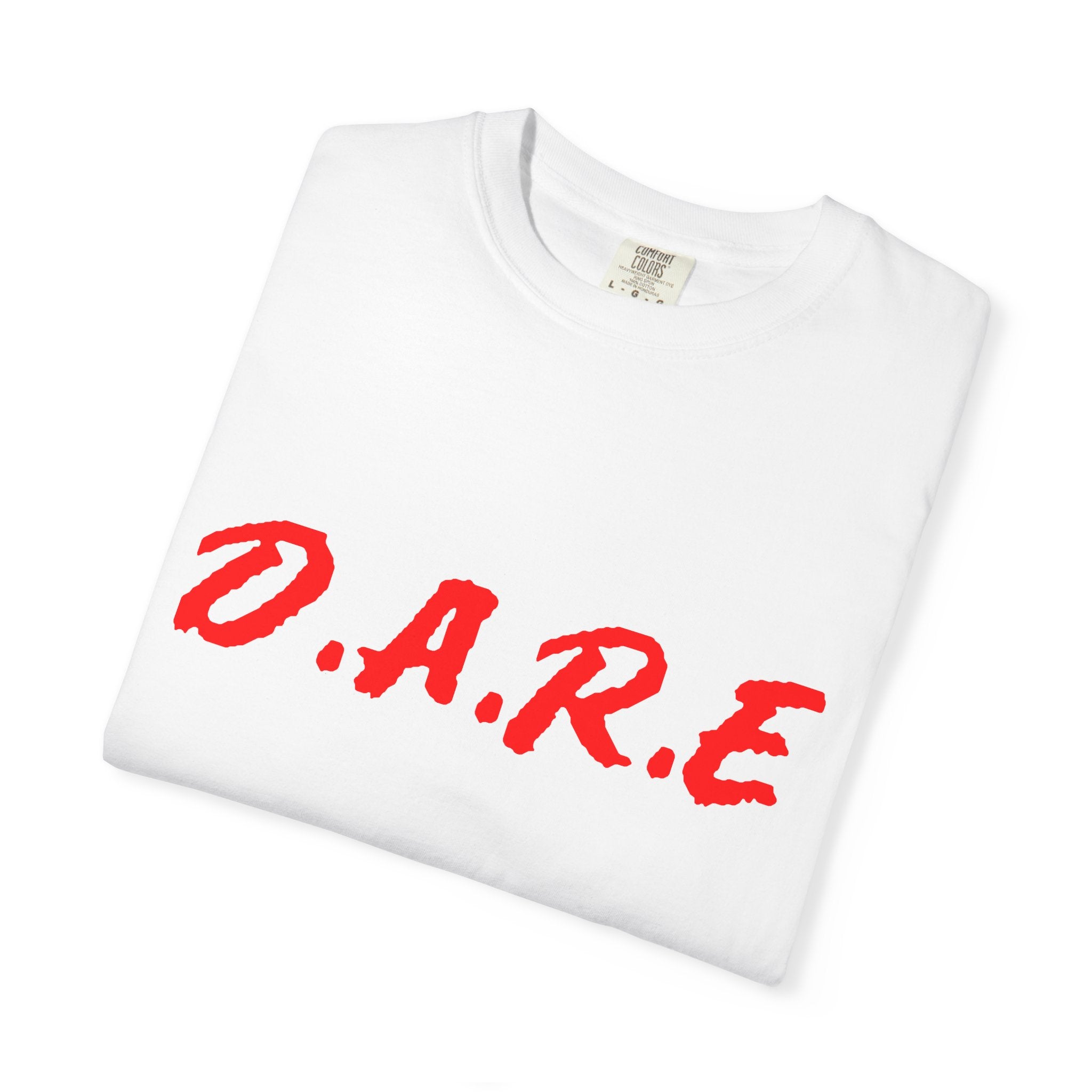 "D.A.R.E." — White Minimalist Streetwear