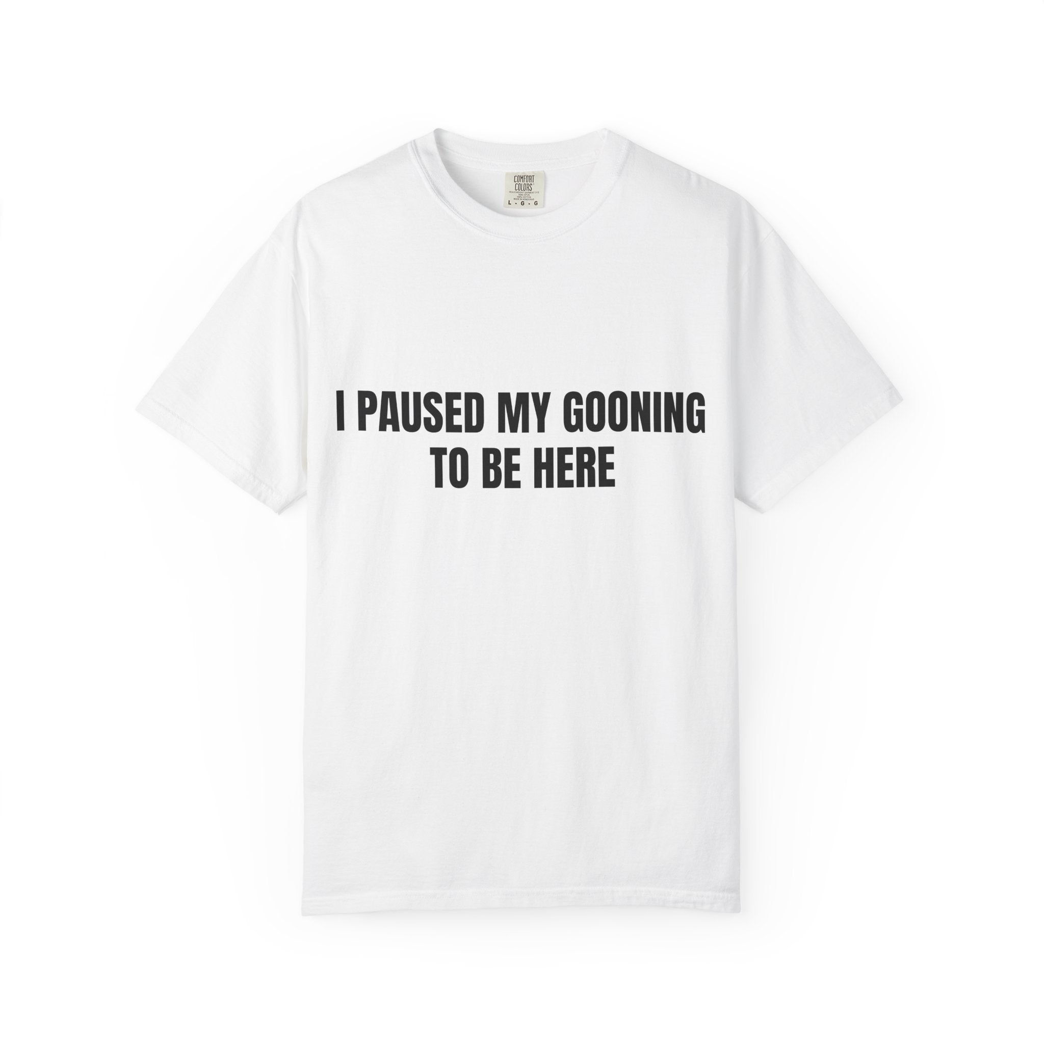 "I Paused My Gooning" To Be Here T-Shirt