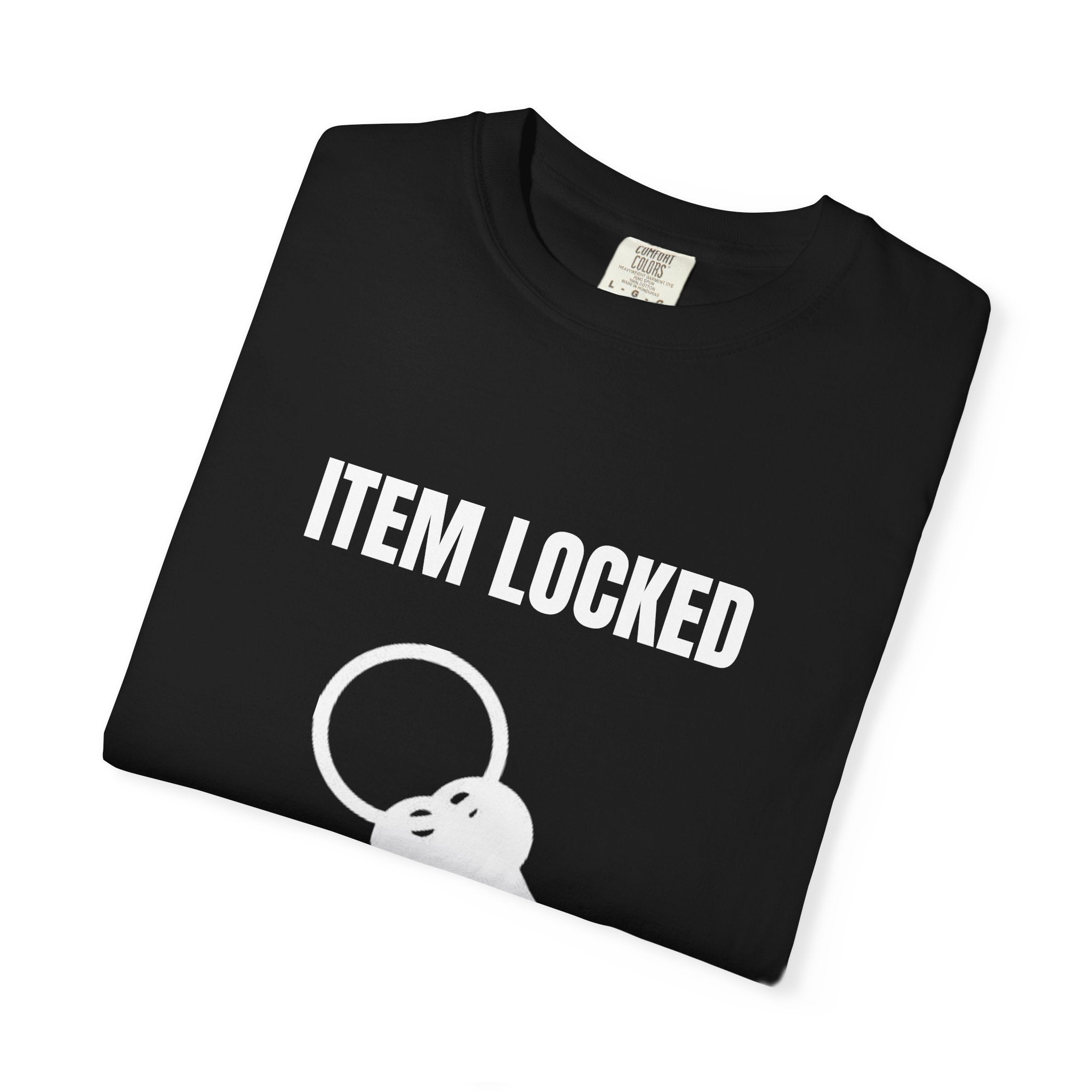 T-Shirt — "Item Locked Need More Alcohol" Funny Key Ring Graphic Tee