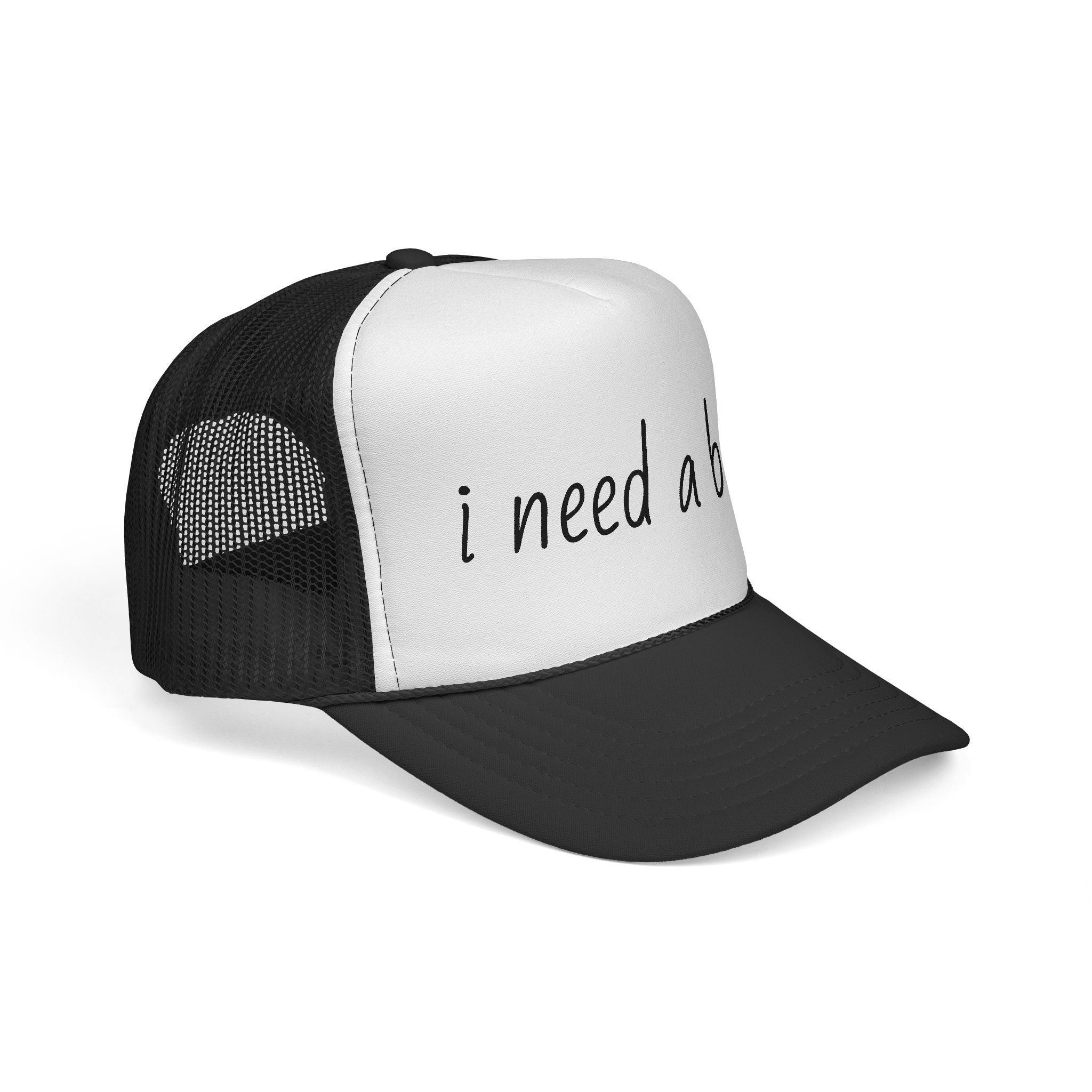 Trucker Cap — "I Need a Beer." Funny Casual Hat for Beer Lovers