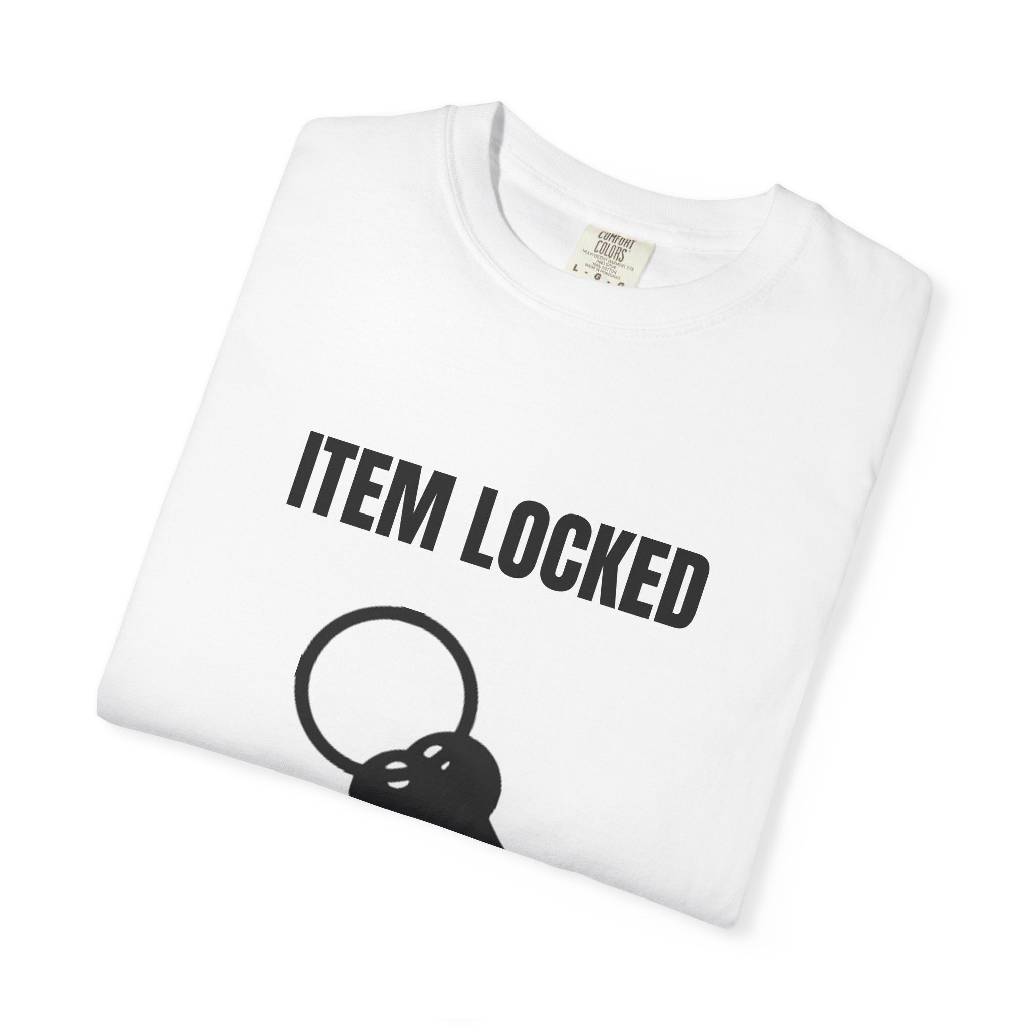 T-Shirt — "Item Locked Need More Alcohol" Funny Key Ring Graphic Tee